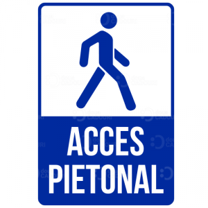 Autocolant Acces pietonal