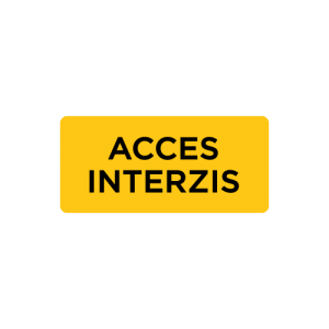 Autocolant Acces interzis