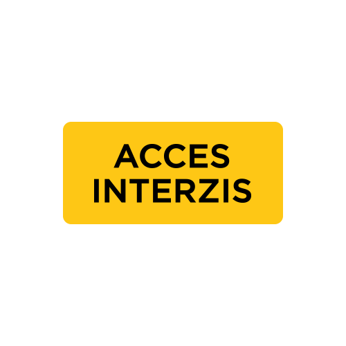 Autocolant Acces interzis