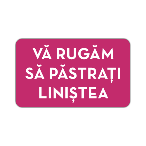 Autocolant Pastrati linistea