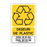Autocolant Deseuri de plastic