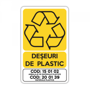 Autocolant Deseuri de plastic