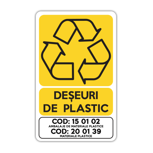 Autocolant Deseuri de plastic