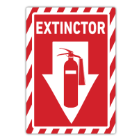 Autocolant Extinctor 