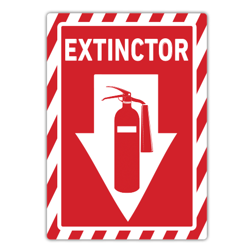 Autocolant Extinctor 