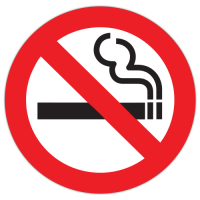 Autocolant Interzis fumatul