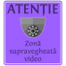 Autocolant Zona supravegheata video