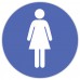 Autocolant Toaleta femei