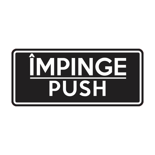 Autocolant Impinge - Push