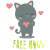 Body bebe Free Hugs pisica cafenie