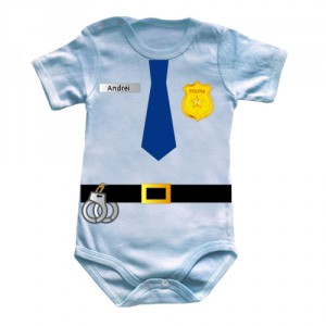 Bebe politist personalizat