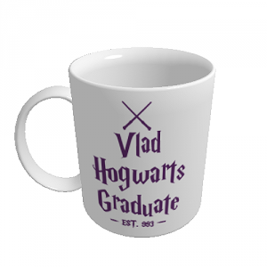 Cana personalizata Hogwarts Graduate 