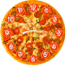 Ceas Pizza cu text personalizat