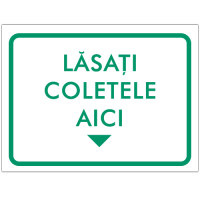 Indicator Lasati coletele aici
