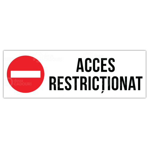 Indicator Acces restrictionat