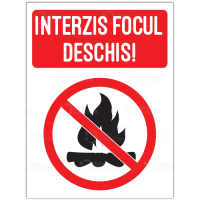 Indicator Interzis focul deschis
