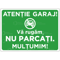 Indicator Atentie garaj