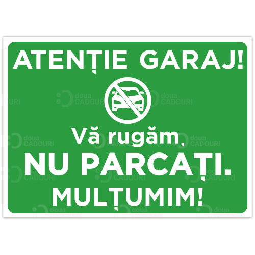 Indicator Atentie garaj