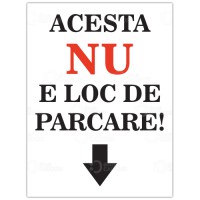 Indicator Nu e loc de parcare