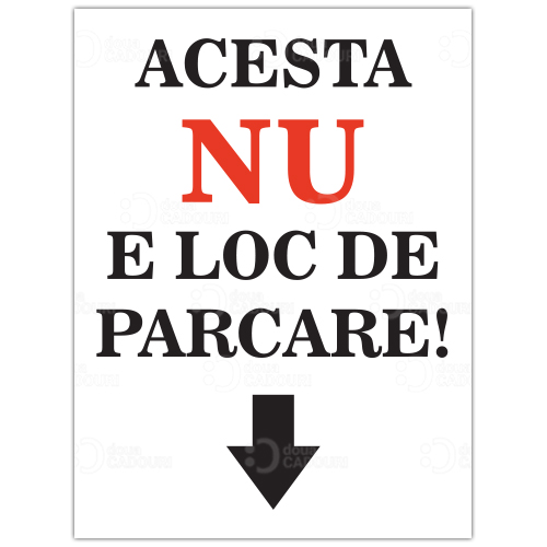 Indicator Nu e loc de parcare