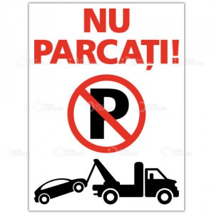 Indicator Nu parcati - Tractari auto