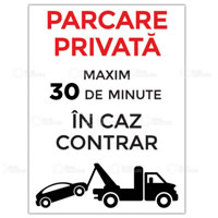 Indicator Parcare privata minute