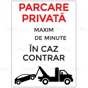 Indicator Parcare privata minute
