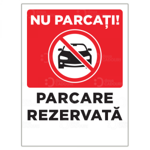 Indicator Parcare rezervata