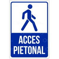 Autocolant Acces pietonal