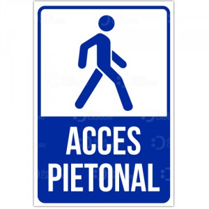Autocolant Acces pietonal