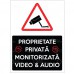Indicator Proprietate privata monitorizata video si audio