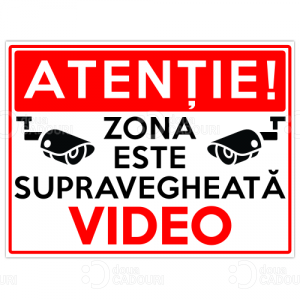 Indicator Zona supravegheata video