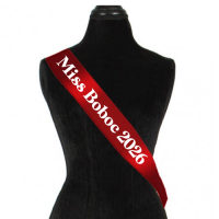 Panglica Miss, Mister cu textul dvs