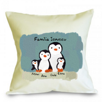 Perna personalizabila Familie de pinguini (4)