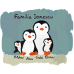 Perna personalizabila Familie de pinguini (4)