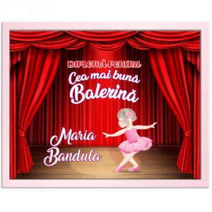 Diploma personalizata Balerina