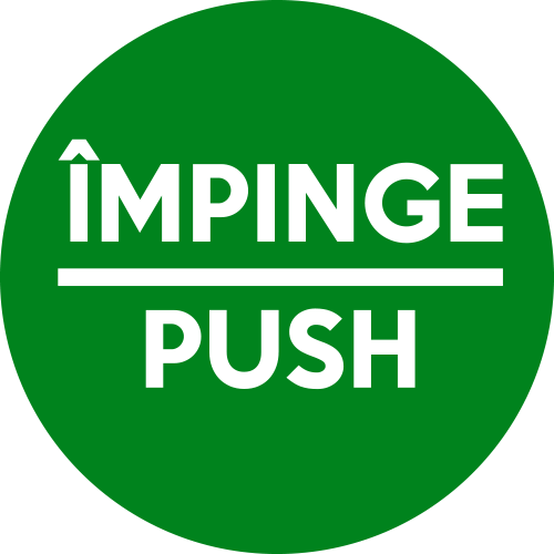 Autocolant Impinge - Push