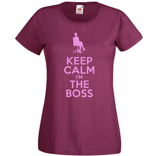 Tricou Keep Calm I'm The Boss (lady)