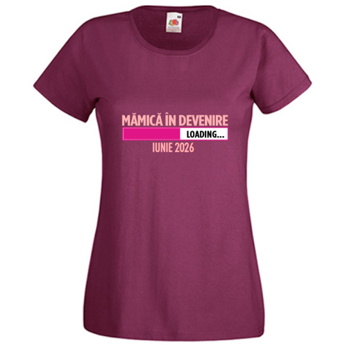 Tricou Mamica in devenire (cu luna nasterii) Tricou Mamica in devenire (cu luna nasterii)