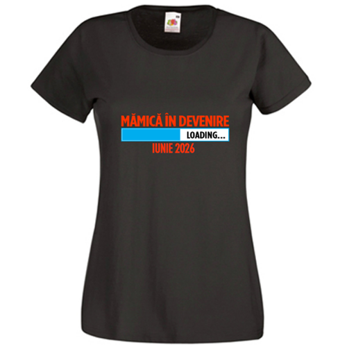 Tricou Mamica in devenire - baietel (cu luna nasterii)