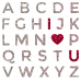 I love you - alfabet