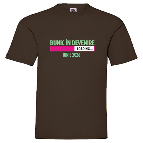 Tricou Bunic in devenire -  fetita (cu luna nasterii)