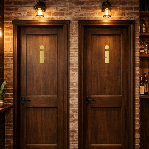 Autocolante toalete femei si barbati