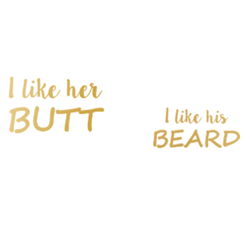 Tricouri pentru cuplu Butt - Beard